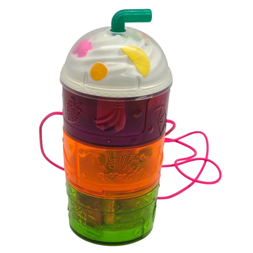 Polly Pocket Tropical Smoothie Compact Toy With Colorful Accessories